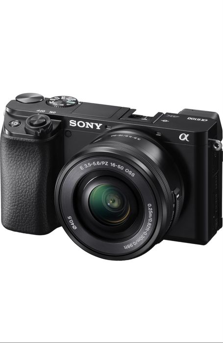 Aparat Foto Sony Alpha A6100, 24.2MP, 4K, Negru + Obiectiv 16-50mm
