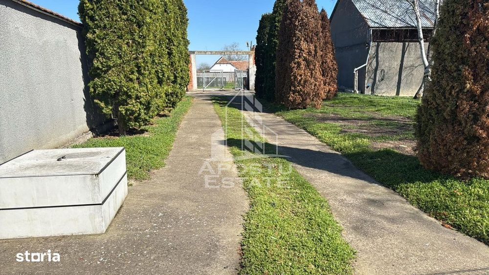 Teren intravilan in Dinias, 996mp, gard de beton si poarta noua