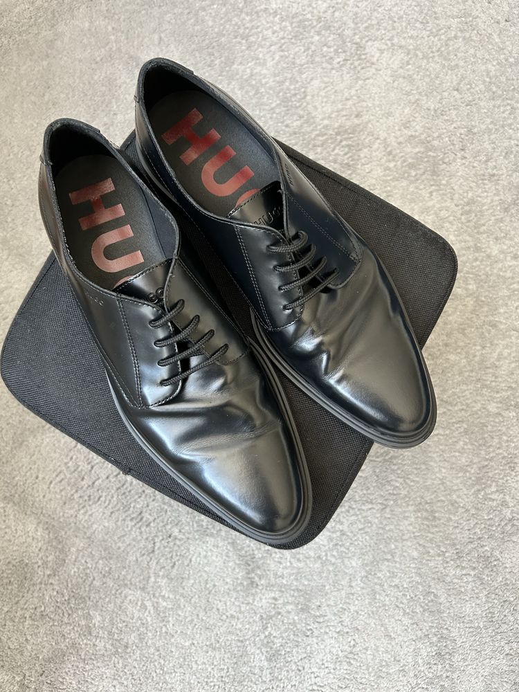 Hugo Boss Hugo Kerr leather derby shoes 42