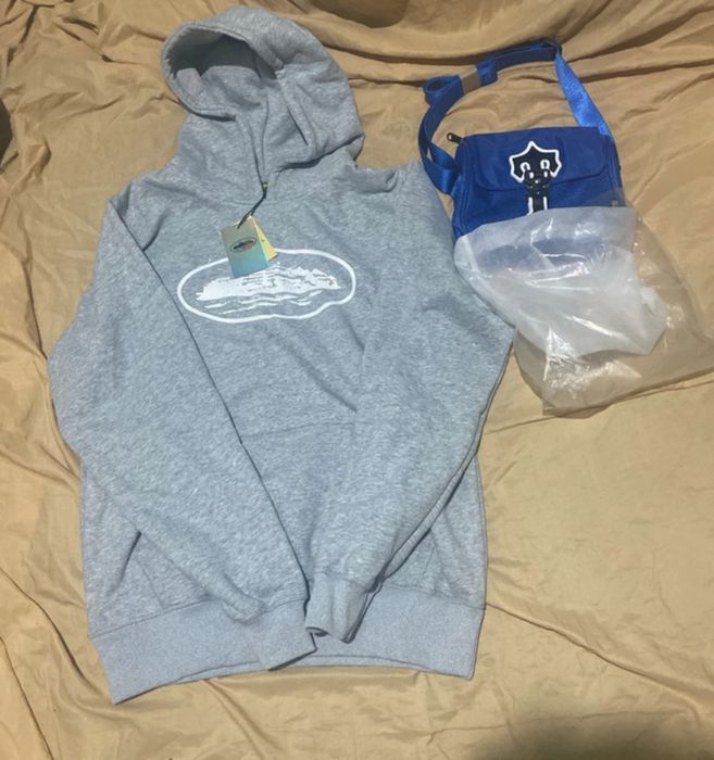 Hanorac corteiz gri nou+borseta trapstar gratis