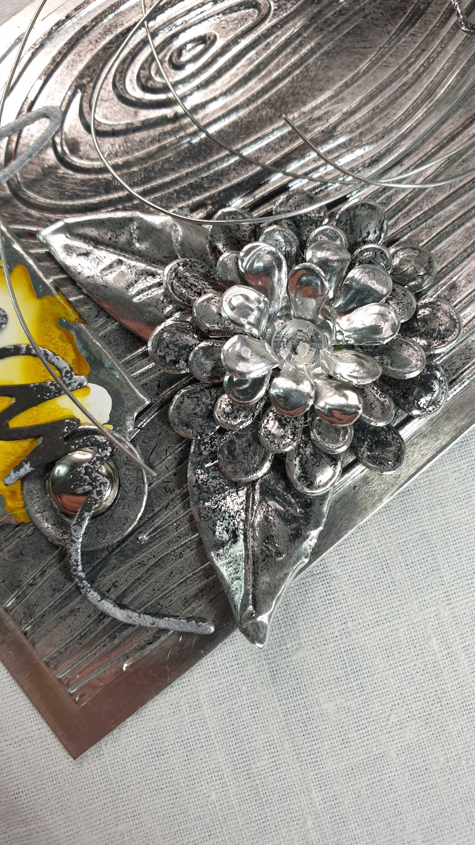 Tag fluture decorativ din metal