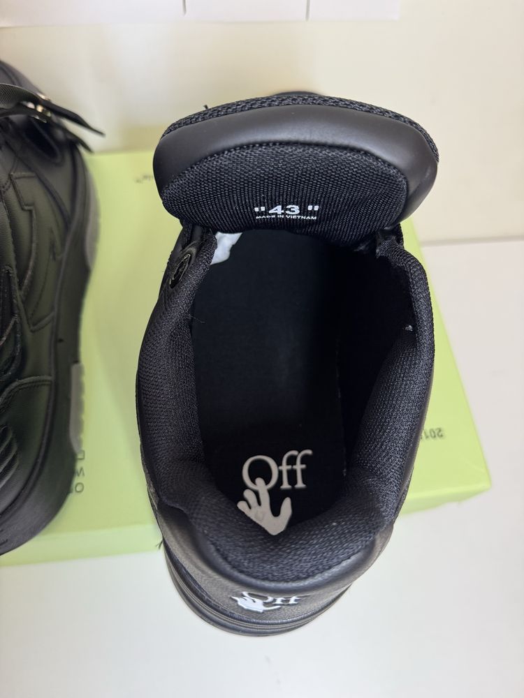 Adidasi Off-White Out Of Office Lace-Up Sneakers full black