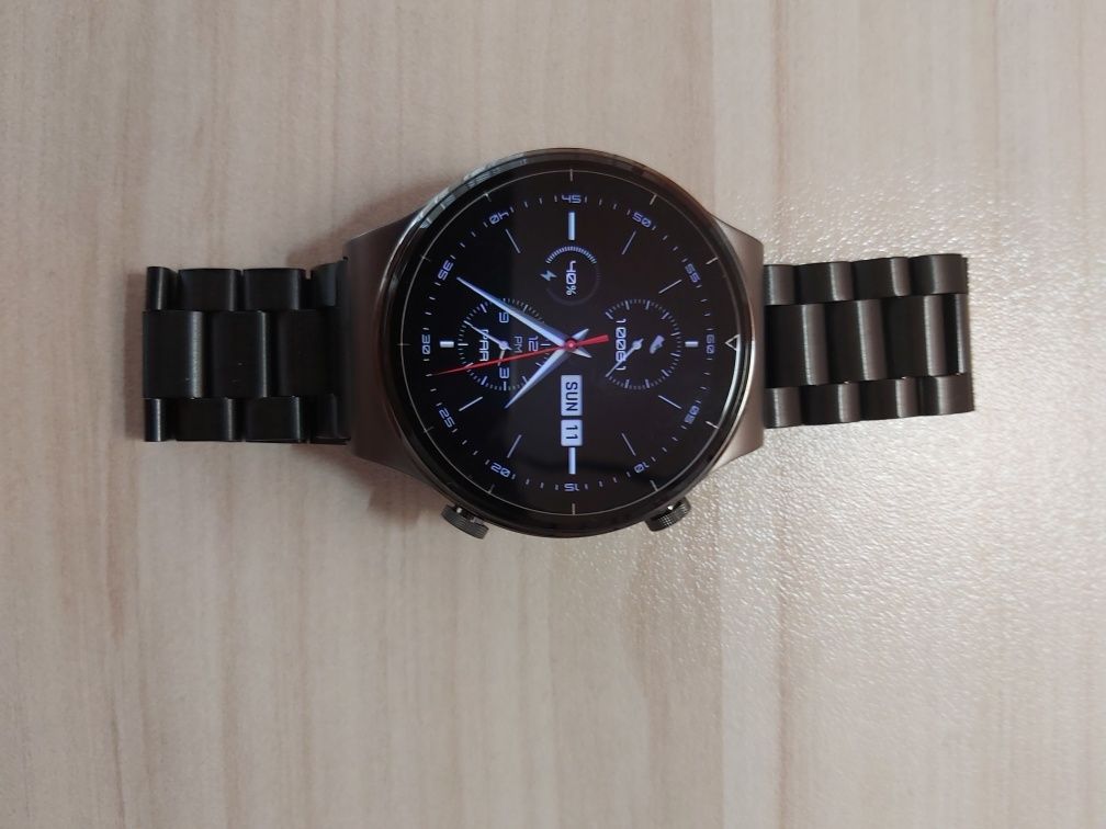 Huawei Watch GT/GT2/3/Pro/E/46/ стоманени верижки+протектор за екрана