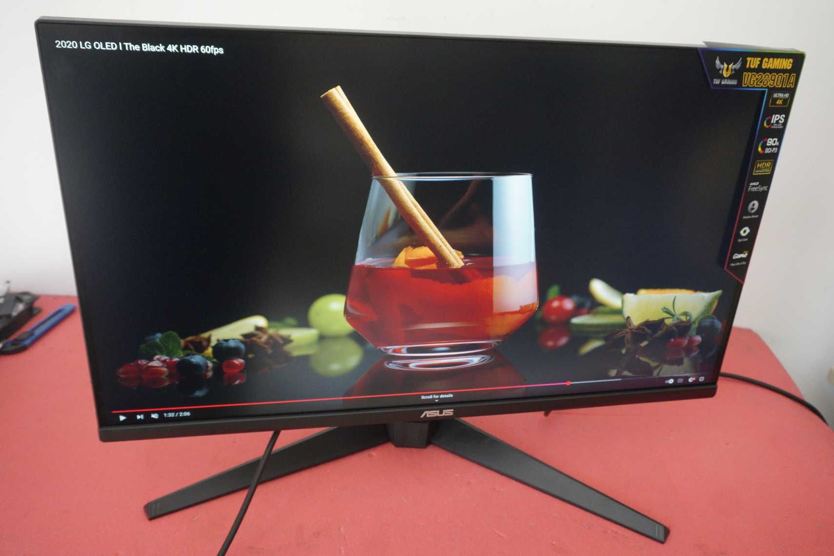 28" ASUS TUF Gaming VG289Q1A - 4K, IPS, HDR10, 10bit, 60Hz, 5ms