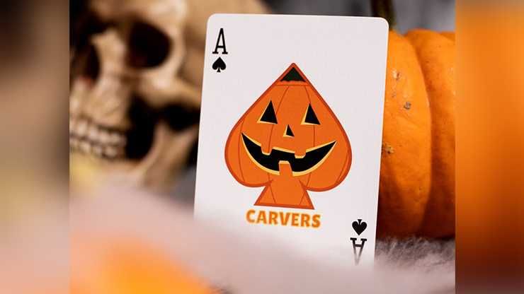 Carvers V2 Pumpkin by Organic Playing Cards