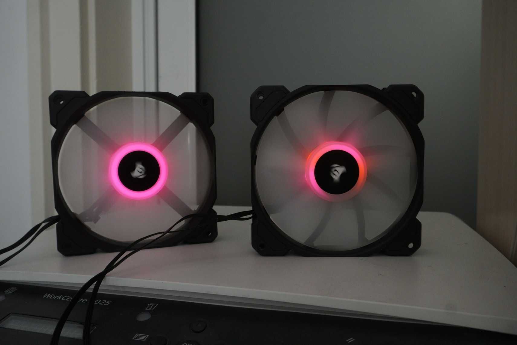 2х 120mm RGB Corsair fans вентилатор
