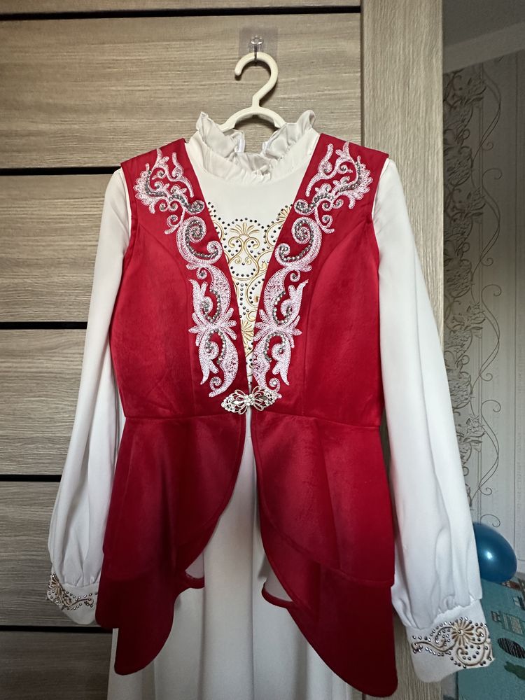 Казахское национальное платье на сырга салу ( казакша койлек)