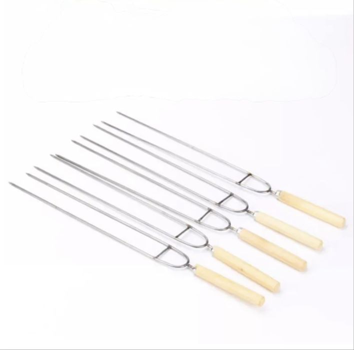 Шампур с деревянной ручкой 37см