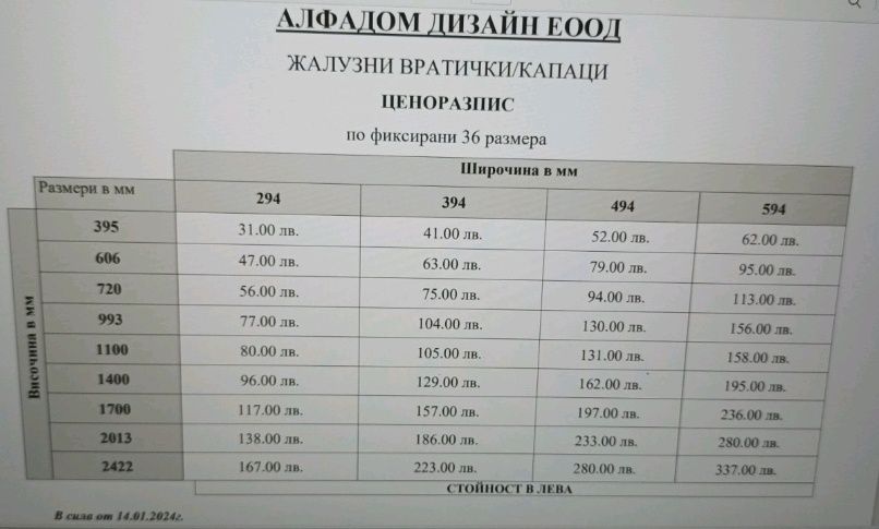 Жалузни дървени вратички