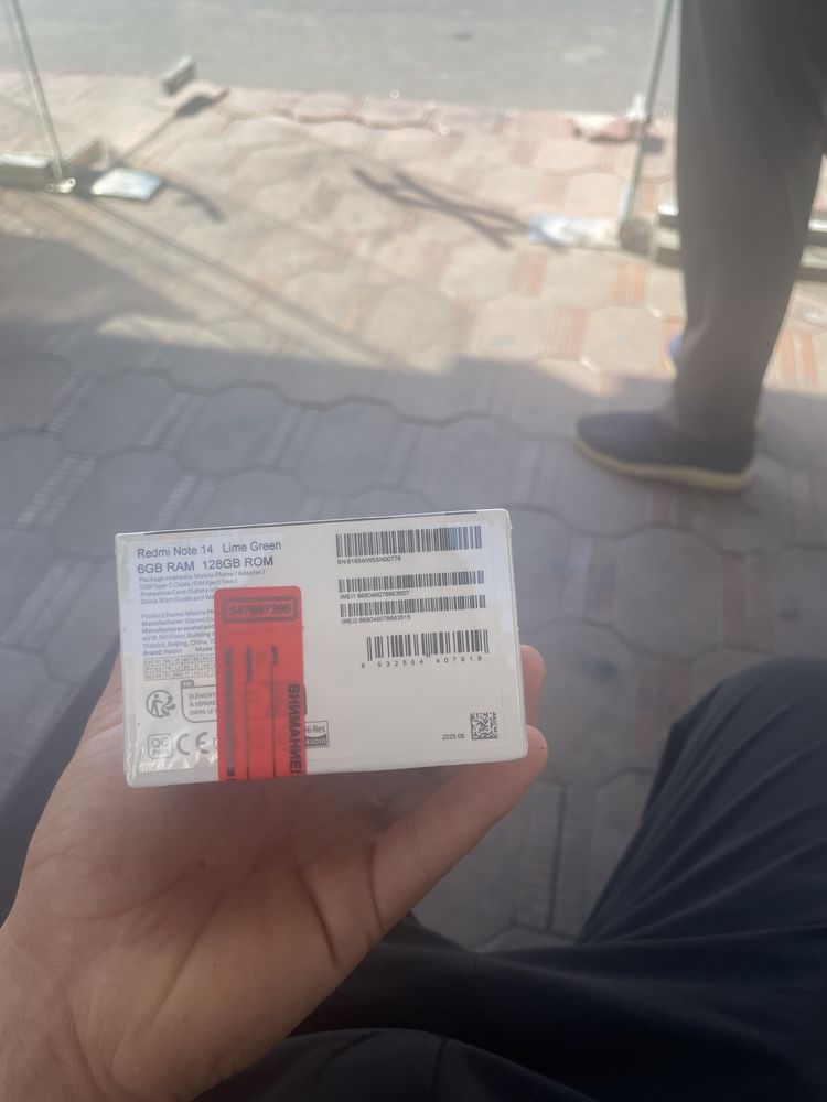 Xiomi Redmi note 14  6/128 gb. Green lime rangda