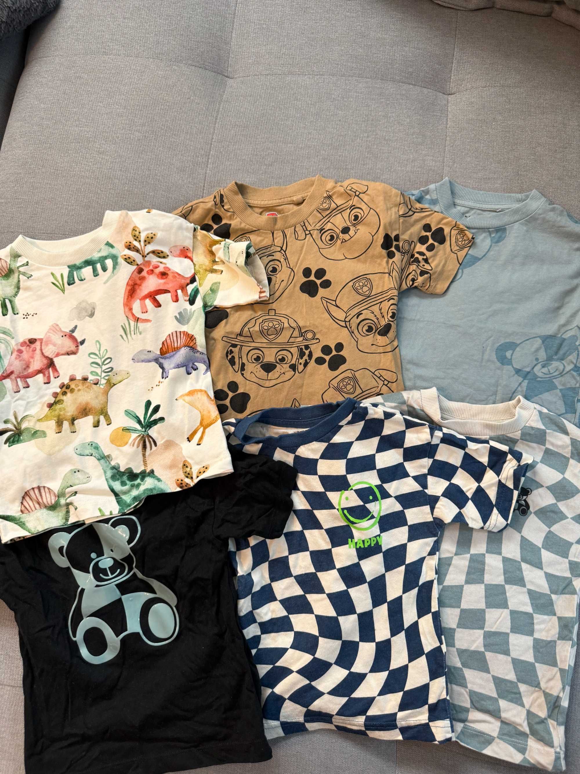 6 Tricouri Next, Diverse culori, băiat, M80, 9-12 Luni