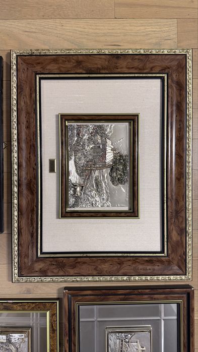 Tablouri in relief argintate