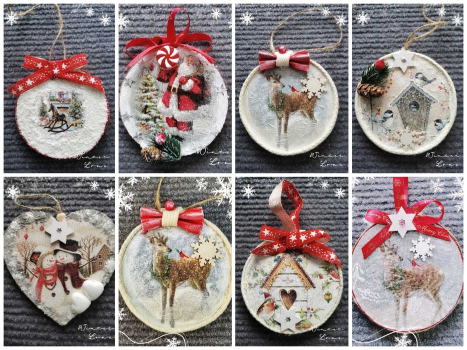 Ръчно изработена коледна декорация