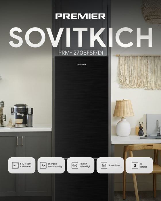 Xolodilnik Premier PRM-270BFLF-DI