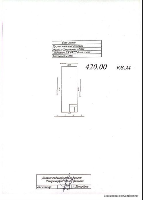 Saksonota mahallasi Yuqorichirchiqda dacha 4.2sotix sotiladi