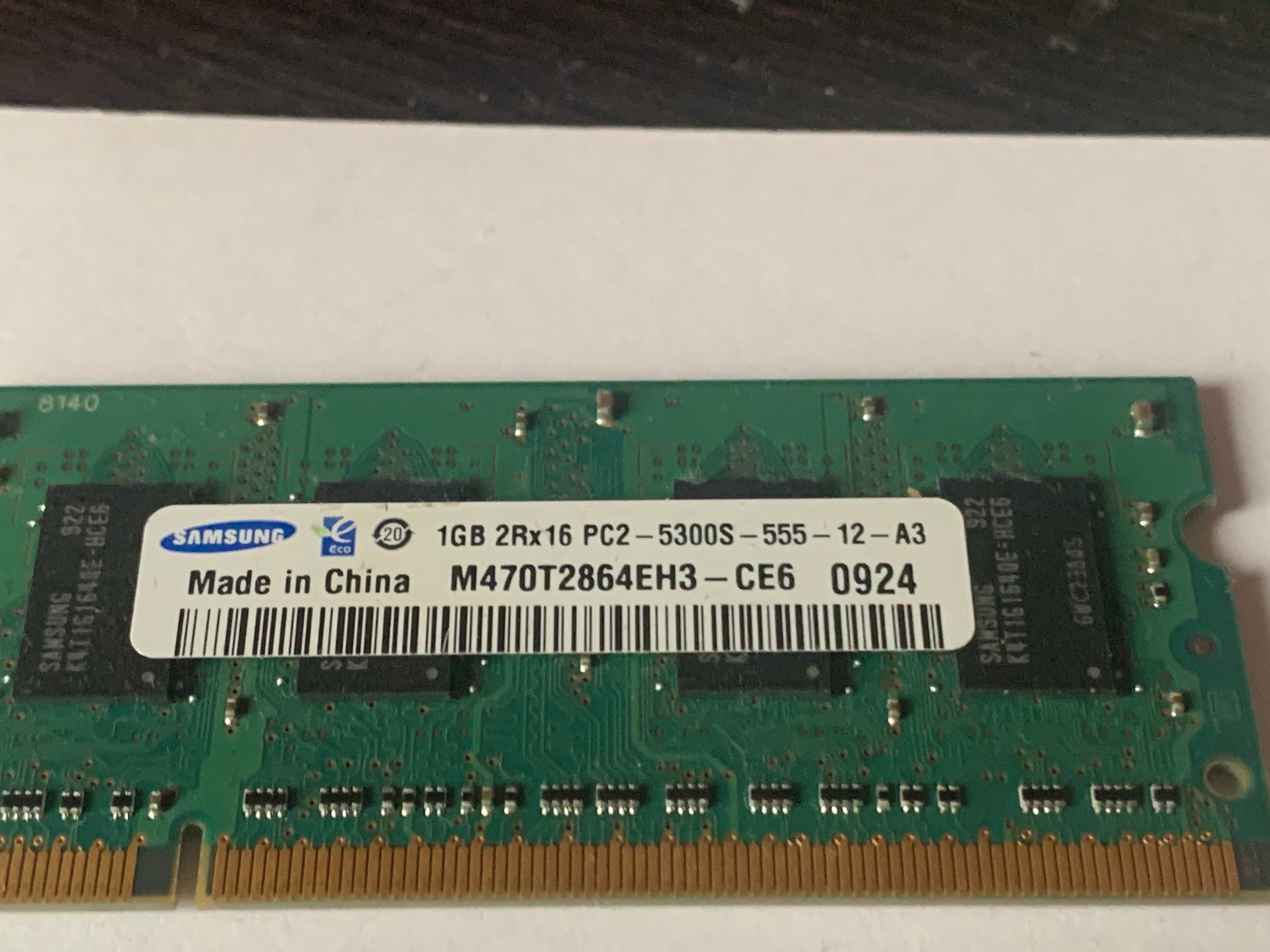 Memorie RAM Laptop 1GB DDR2 si DDR3