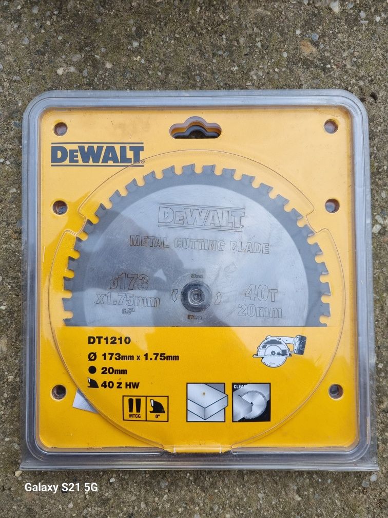 Disc/ Panza Metal Fierastrau Circular Dewalt DT1210