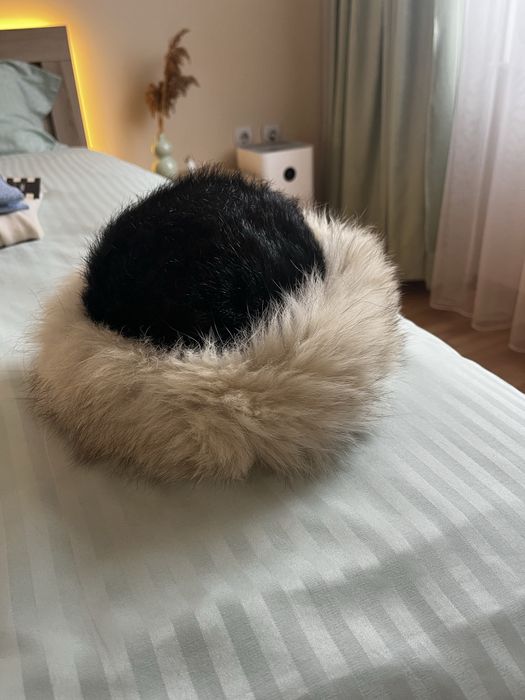 Зимна шапка естествен косъм