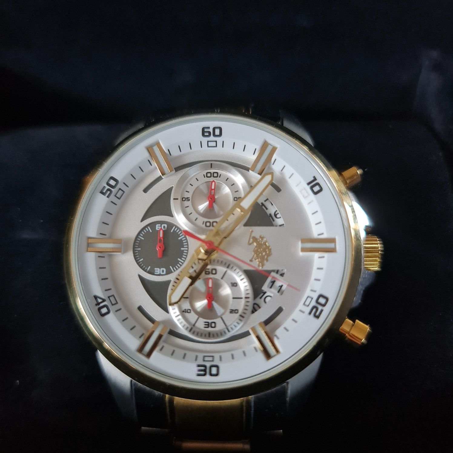 S. Polo Assn., Часовник с иноксова верижка, Сребрист/Златист

Виж подо