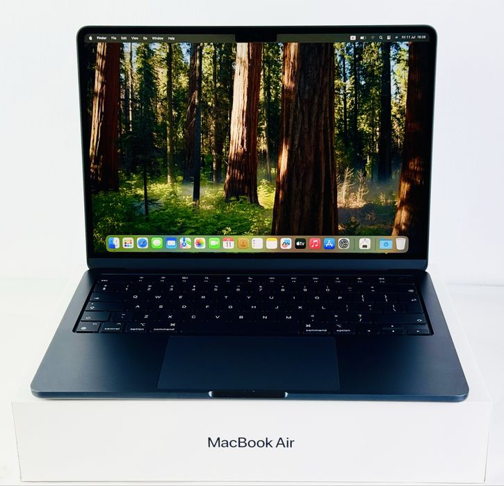 Apple MacBook Air 13 M4 16RAM 256GB Midnight 94% Батерия! Гаранция! — миниатюра 1