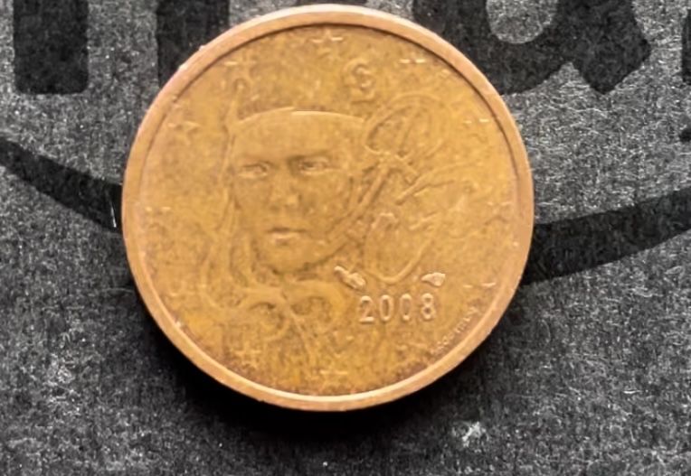 Moneda 2 euro cent - Franța 2008