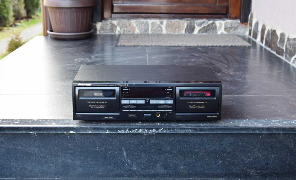 Deck Pioneer CT-W606DR, dublu deck, casetofon