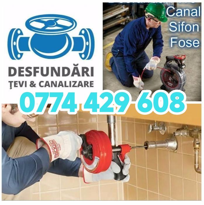 Instalator Desfundare Desfundari tevi Montaj aer conditionat