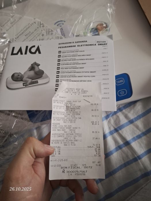 Cantar smart Laica PS7030 in garantie