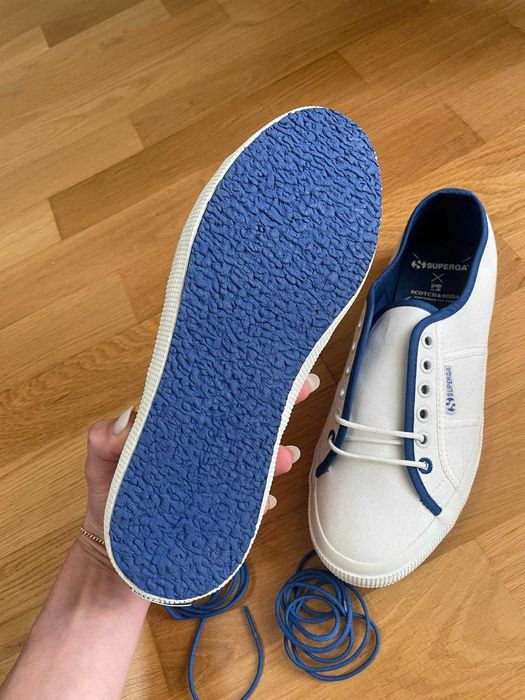 Scotch & Soda sneakers albi | Mărimea 40 | Noi + șireturi extra