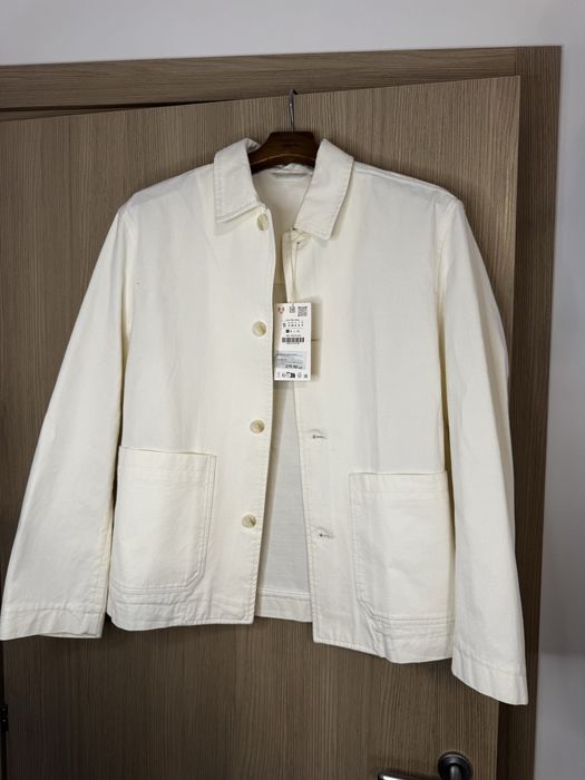 Geaca Zara, Barbati, S, Denim, colectie 2025