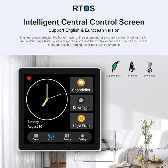 Tuya T3E Zigbee Смарт Ключ & Контролен Панел за Сцени | 3 изхода
