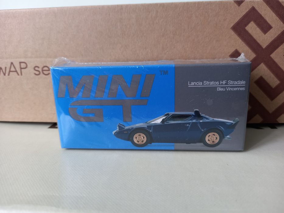 Колекционерска количка Mini gt Lancia Stratos 1:64