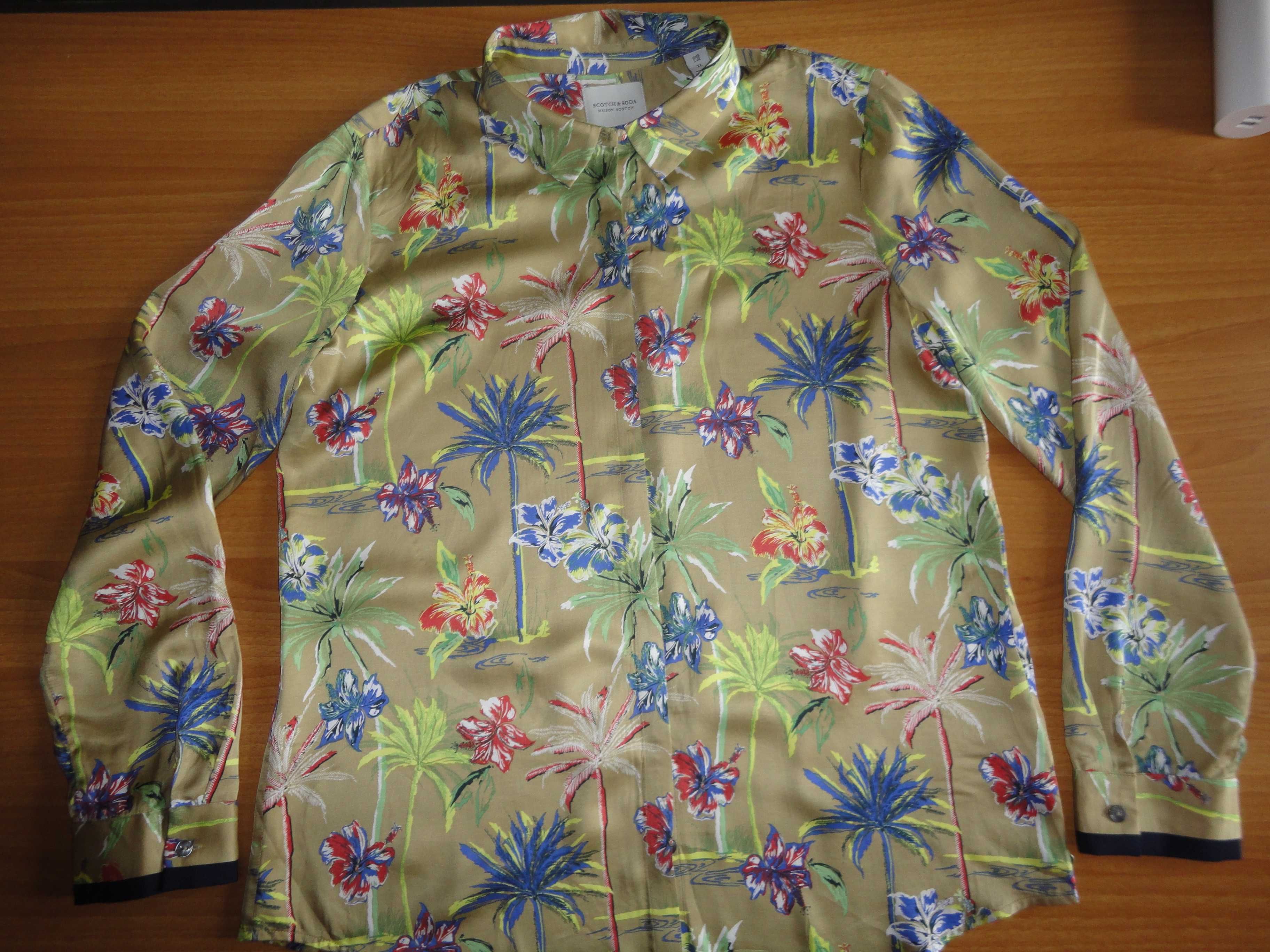 Scotch&Soda/L-XL/нова копринена риза/блуза