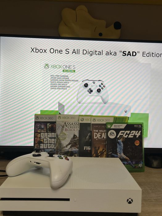 Xbox one s в супер състаяние с много хубави игри