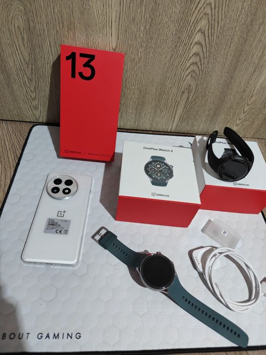Ceas OnePlus Watch 2 (Radiant Steel) 46mm, Geam Safir și Corp de Oțel