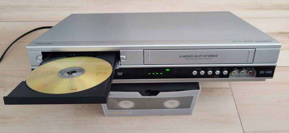 player filme combo dvd/vhs recorder