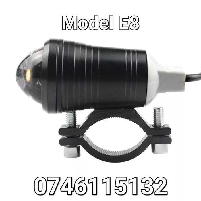 Kit Complet-Proiectoare LED-Proiector-6000LM-Atv Moto Motocicleta- E8