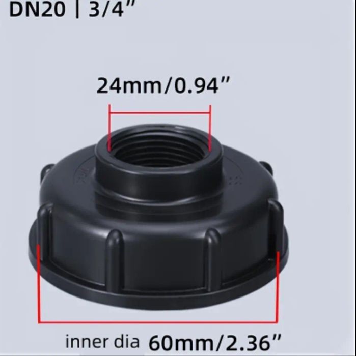 Adaptor racord cuplă bazin IBC 10cm și 6cm