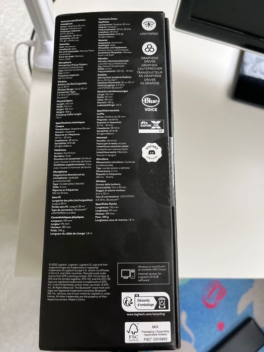 Casti Logitech PRO x 2 lightspeed