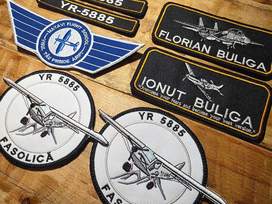 Patch uri brodate, embleme, logo uri, personalizare prin broderie, etc