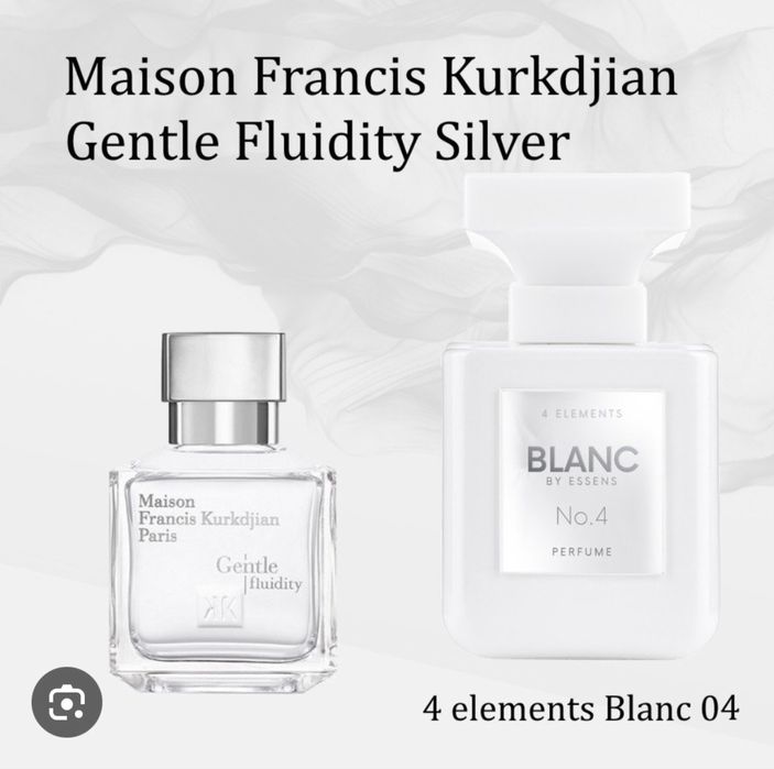 духи Essens Blanc 04. Maison Francis Kurkudjian Gentle Fluidity Silve