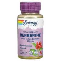 Solaray, Берберин, 500 мг, 60 вегетарианских капсул