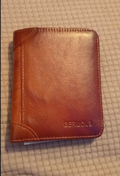 Portofel piele naturala Antifurt RFID