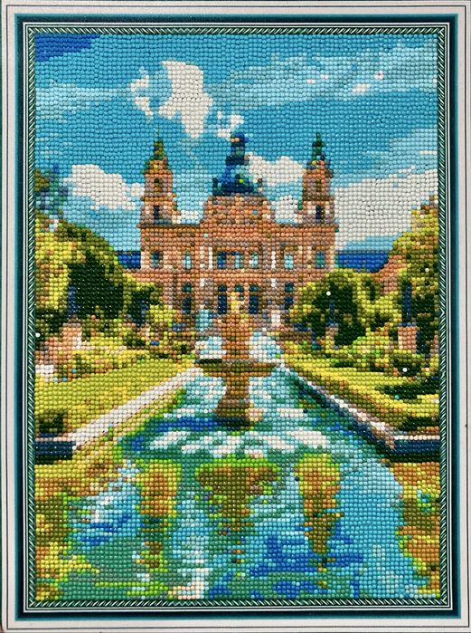 Алмастармен жасалған картина – Сәулет көрінісі – 40×30 см – Қызылорда