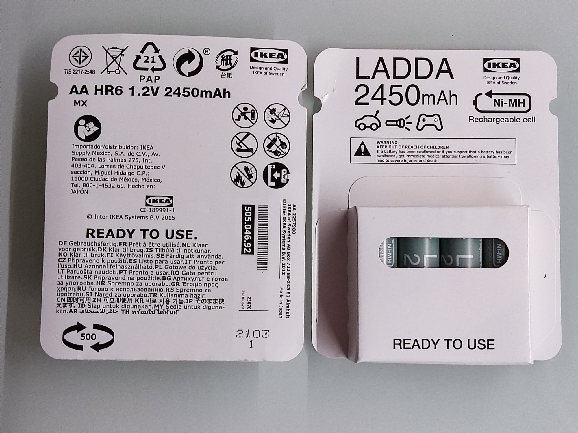Acumulatori LADDA reincarcabili AA baterie R6 Noi Panasonic enelop pro