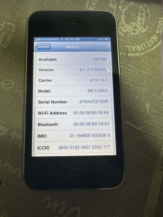 iphne 3 gs ,32 gb liber retea