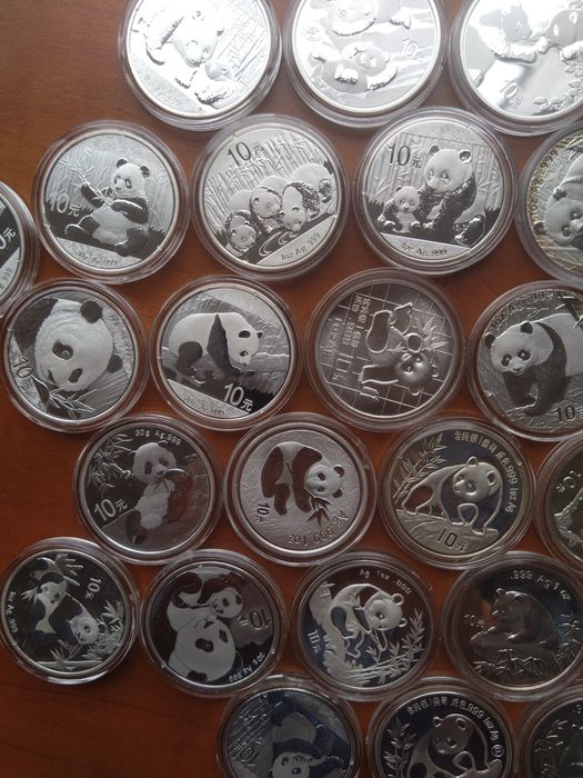 Сребърни монети "China panda", 1 oz, Китай