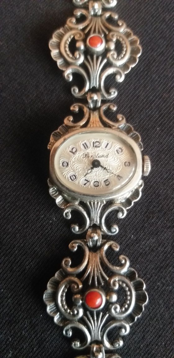 Vechi ceas mecanic din argint 835