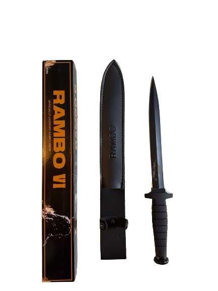 Cutit de Vanatoare Rambo 6 VI First Blood 42 cm + Teaca Piele