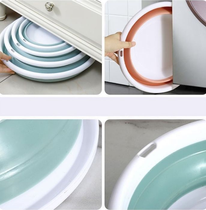 Силиконовый тазик складной